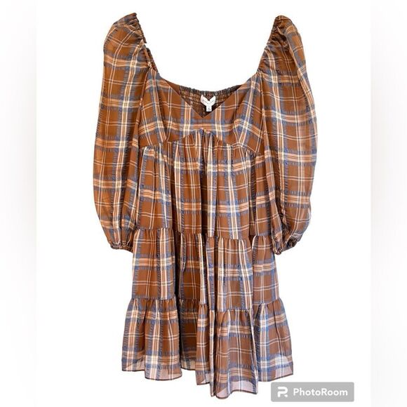 GIANNI BINI Layla Plaid Mini Dress - Picture 2 of 8